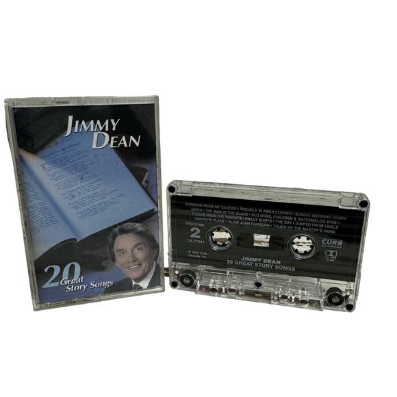 Jimmy Dean 20 Great Story Songs 1999 Curb Records Cassette Vintage Country Rock - Picture 1 of 6